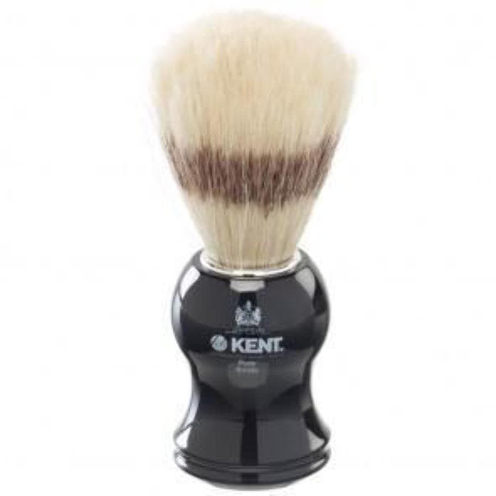 VS60 Natural Badger Bristle Black Socket Shaving Brush for Men for Safety Razor, Shaving Razors for Men. Perfect Lather Shaving Brush for Shave Cream, Shaving Soap. Kent Luxury Shaving Since 1777