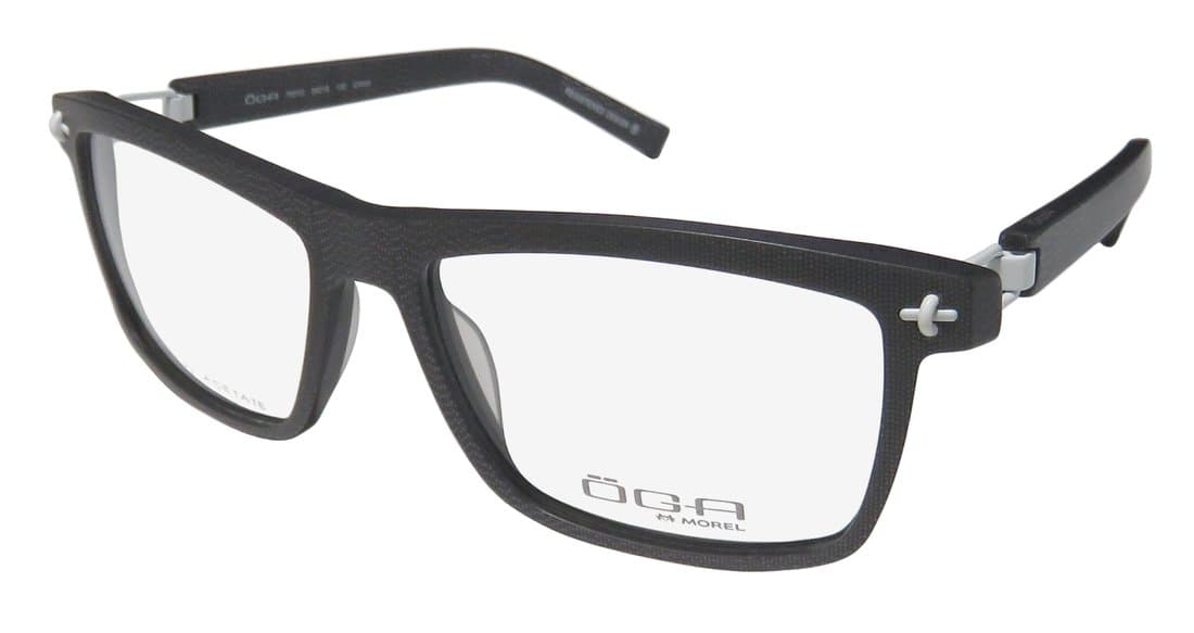 7951o For Men Designer Full-Rim Flexible Hinges Genuine Popular Shape European Eyeglasses/Eyeglass Frame (56-16-130, Gray Pattern/White)
