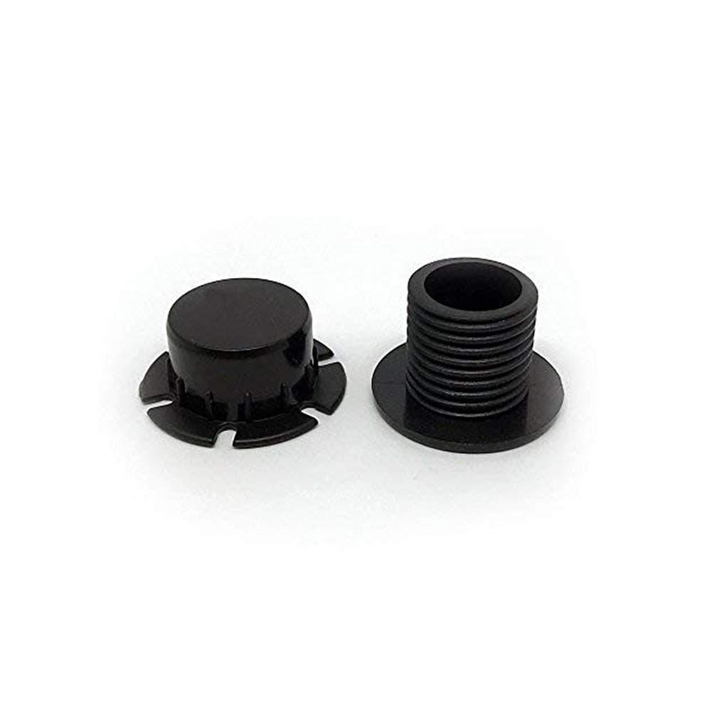 4 Screws & Caps Set for OBAG handles italian fashion bags (Black)