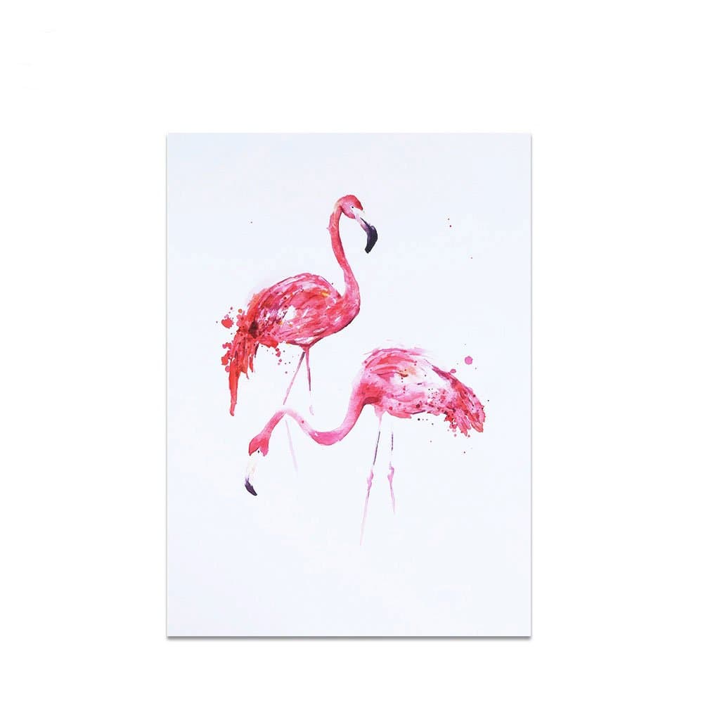 Modern Canvas Painting 50 * 70CM Canvas Painting Flamingos Pattern