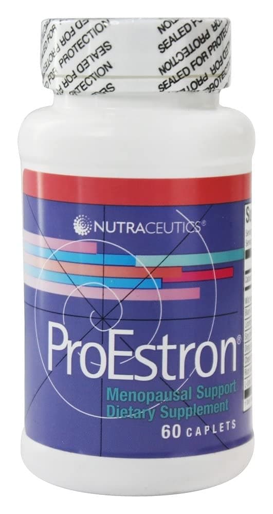 ProEstron – Menopause Support Supplement for Women – Herbal Formula with Black Cohosh, Dong Quai & Soy Isoflavones – Natural Hormone Balance & Hot Flash Relief – 60 Caplets