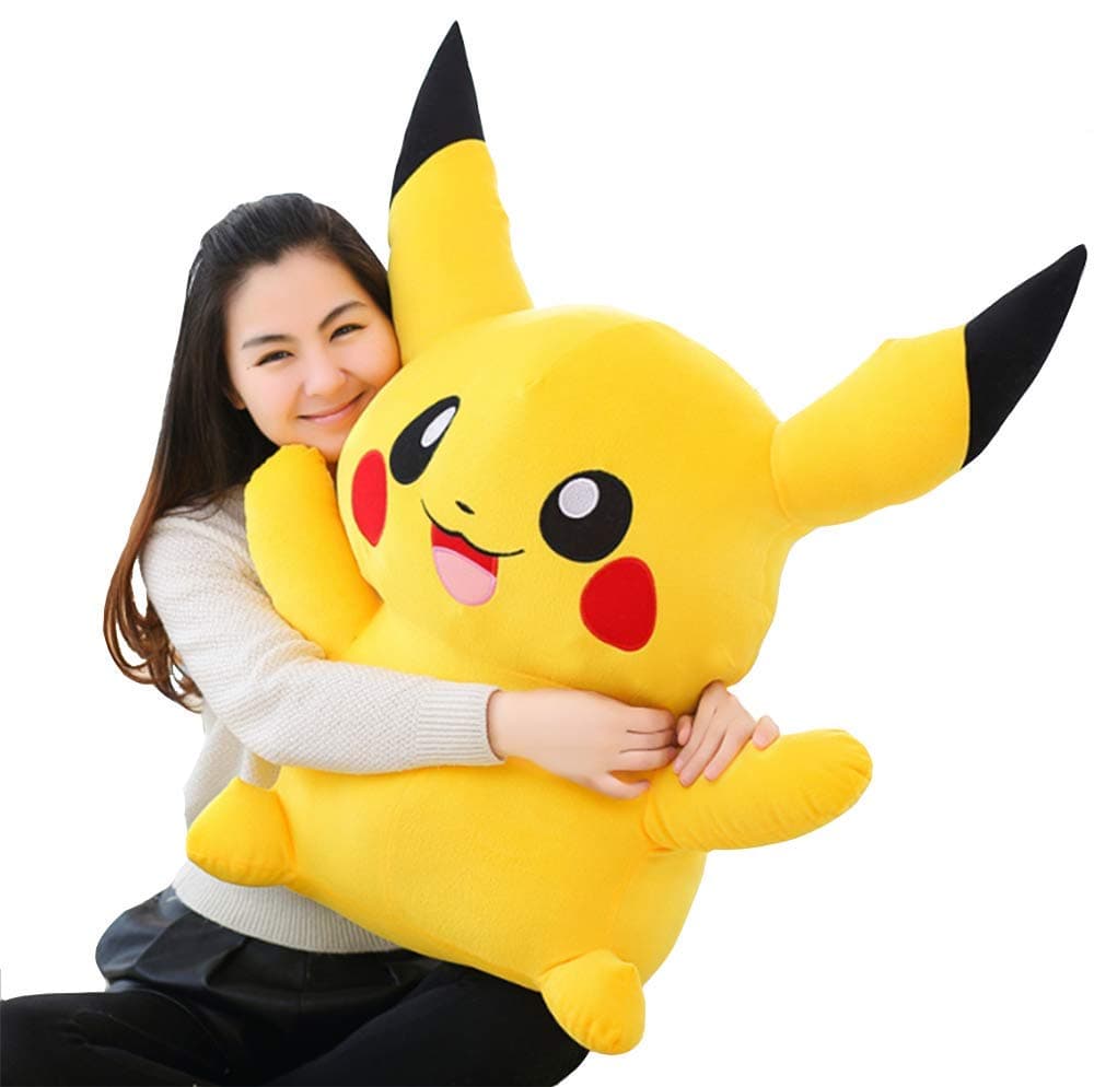 LCCYJ Pikachu Plush Toy Cuddly Soft Toys Home Decor Valentines Birthday Gift Baby Doll (45Cm-100Cm),Yellow,85cm