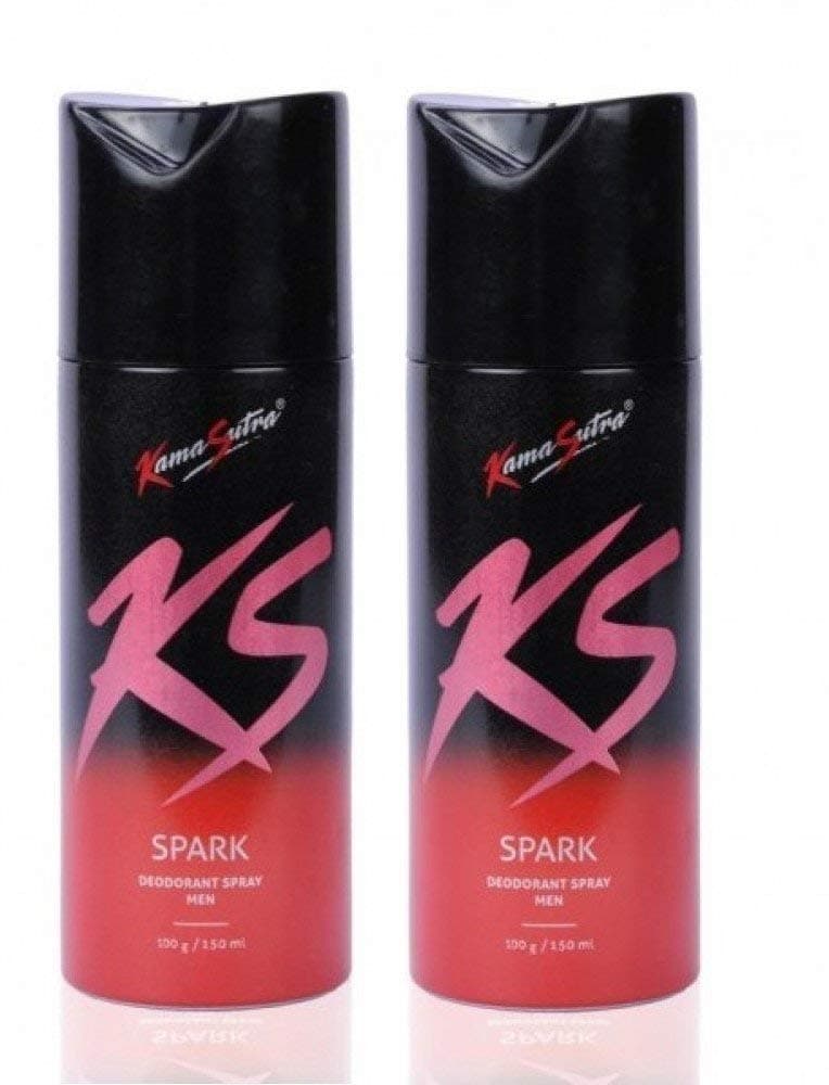 Tnet KS KamaSutra KS SPARK 200 ML DEODORANT PACK OF 2 Perfume - For Men Deodorant Spray - For Men (300 ml, Pack of 2)