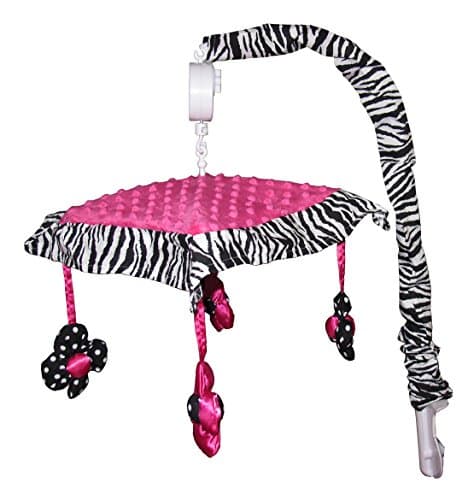 Musical Mobile for Hot Pink Zebra Baby Bedding Set