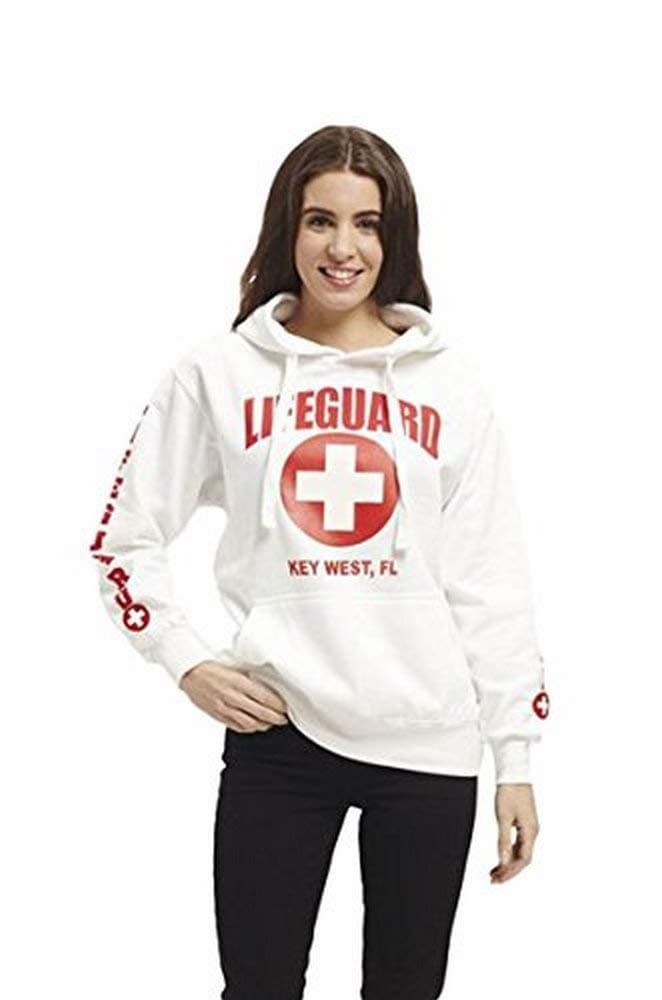 LIFEGUARD Hoodie - White Sweatshirt Apparel for Women, Men, Teens, Girls - Unisex.