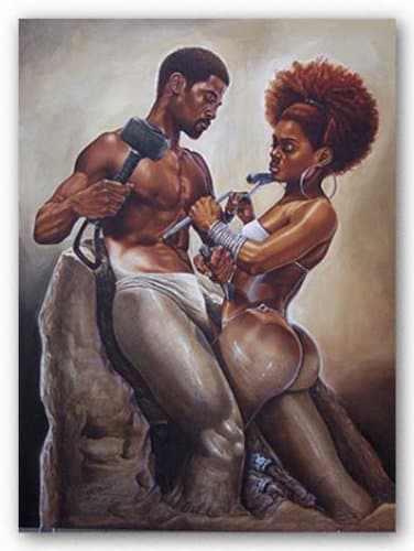 Made 4 Each Other by Kevin A. Williams (WAK) 32"x24" Art Print Poster