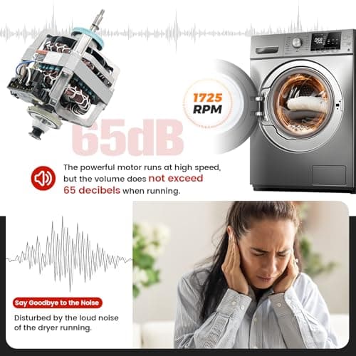 puxyblue 279827 Dryer Motor OEM (Old) for Whirlpool Replaces WP279827,2584,AP3094245,EAP334304,PS334304