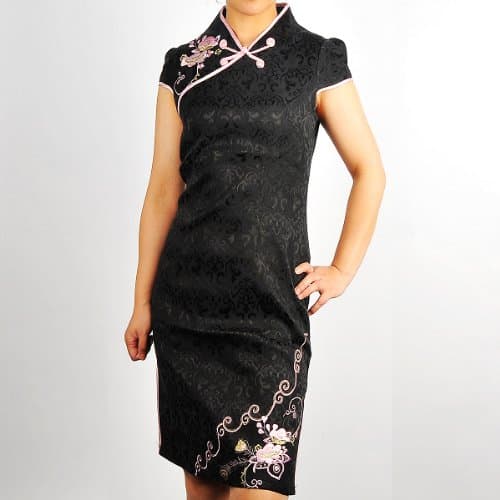 Butterfly Sleeveless Mini Dress Cheongsam Available Sizes: 0, 2, 4, 6, 8, 10