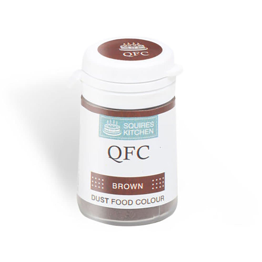 Squires Kitchen BROWN QFC Quality Edible Food Icing Dust Colour Colouring 4G