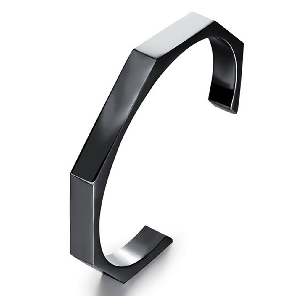 Titanium Stainless Steel Matching Set Couple Bracelet Cuff Bangle with A Gift Box