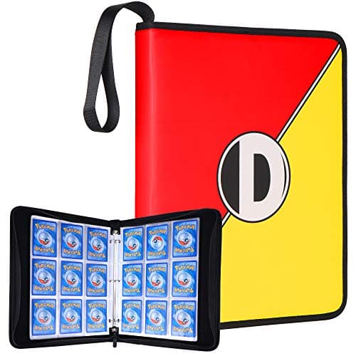 DRZERUI Carrying Case Compatible with Pokemon Trading Cards, Cards Collectors Album with 30 Premium 9-Pocket Pages, Holds Up to 540 Cards (Color Version)