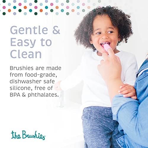 The Brushies Momo The Monkey Baby & Toddler Toothbrush/Dental Item/Youth Tooth & Gum Care/Ages 4 Weeks to 4 Years