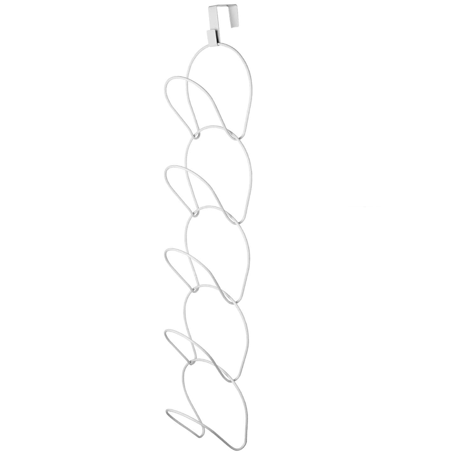 Senbowe 5 Pack Door & Wall Mounted Hat Rack,Cap Rack, Baseball Cap Holder Organizer for Baseball, Caps, Kitchen, Closet (Door Hooks and Sticky Hooks Include)