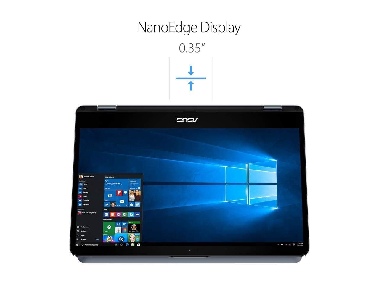 ASUS TP410UA-DS71T Vivobook Flip 14 Thin & Light 2-in-1 FHD Touchscreen Laptop, Intel Core i7 CPU, 8GB RAM, 1TB HDD, Windows 10, Star Grey
