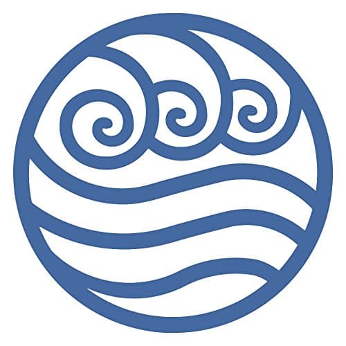 Screen Door Magnets – Twist, Click and Lock - Keep People and Pets Safe – Magnetic Screen Door Magnet Saver – Screen Door Magnet Decoration - Robbins Aria (Blue Water Symbol)