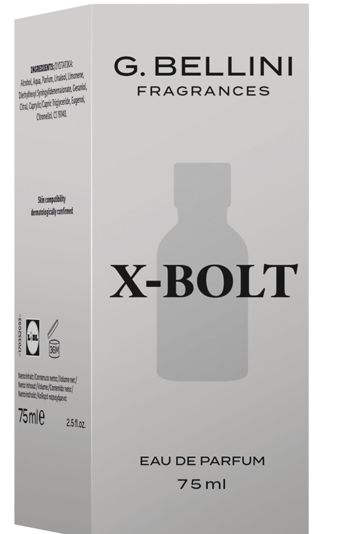 Fragrances, X-Bolt, Eau de Parfum Spray for Men, 75 ml