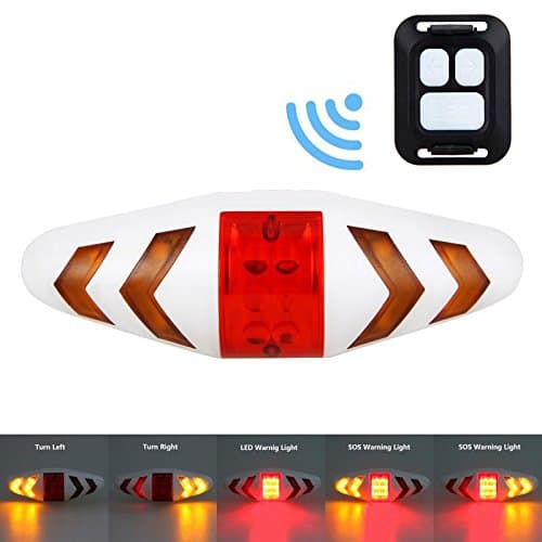 Smart Remote Control Bike Laser Light Wireless Taillight Bicycle Rear Light Safety Turn Signals Lights Cycling Accessories 5 Modes