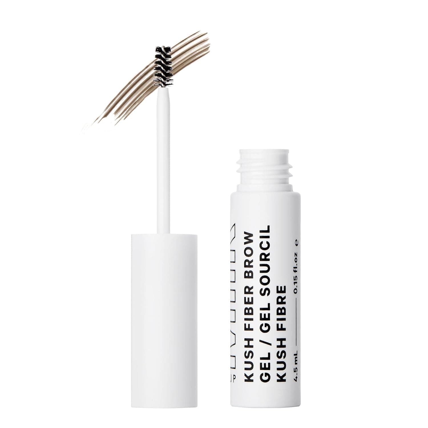 KUSH Fiber Brow Gel – Tinted Gel Fluffs, Fills + Holds Eyebrows for a Fuller, Natural Look – Conditioning, Vegan Formula
