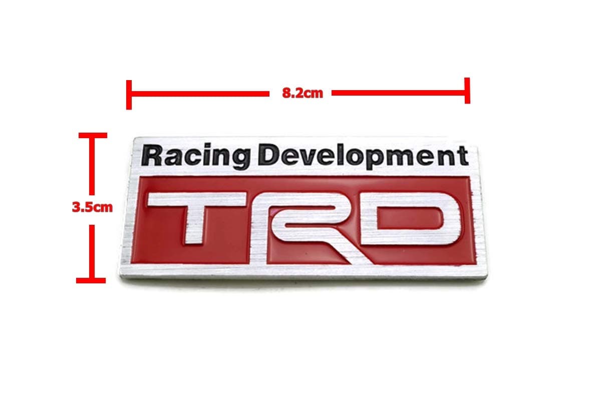 Racing Development TRD Metal Badge Logo Emblem 8.2x3.5cm