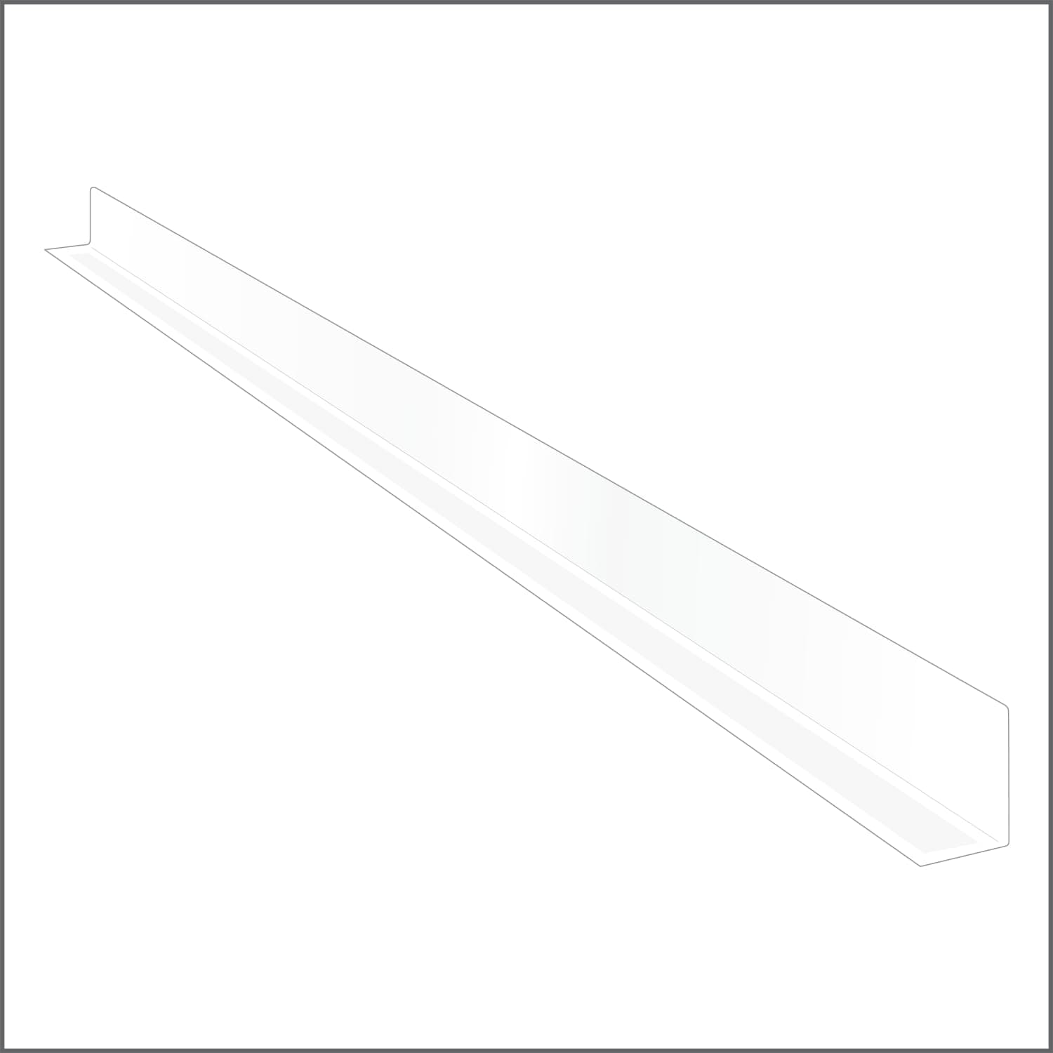 - Clear Plastic Shelf Divider 1" H x 17-9/16" L with Adhesive Mount by ClipStrip