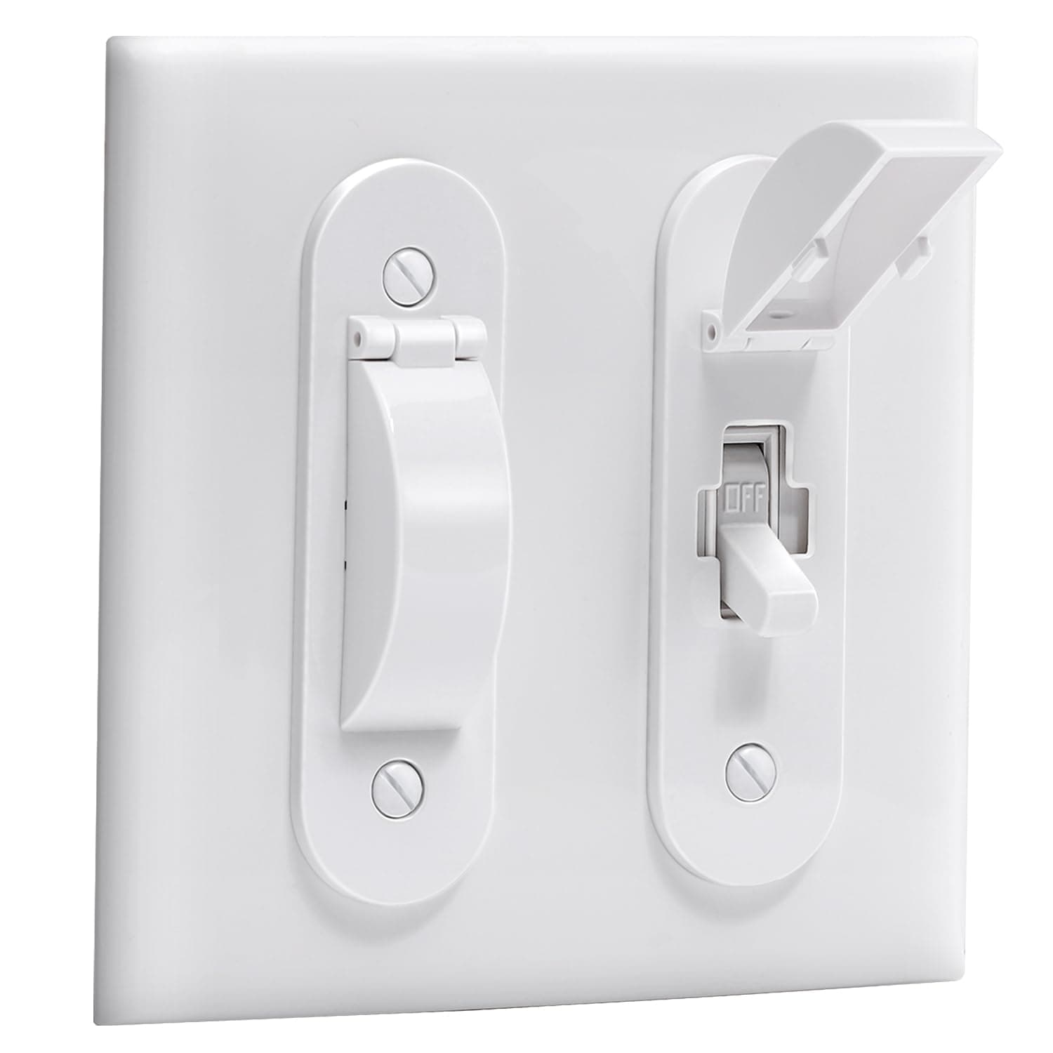 Wall Switch Guard, Child Proof Light Switch Cover Guard | Toggle Style | Light Switch Protection | Keep Toggle Switch in On or Off Position | 1 Pack, White