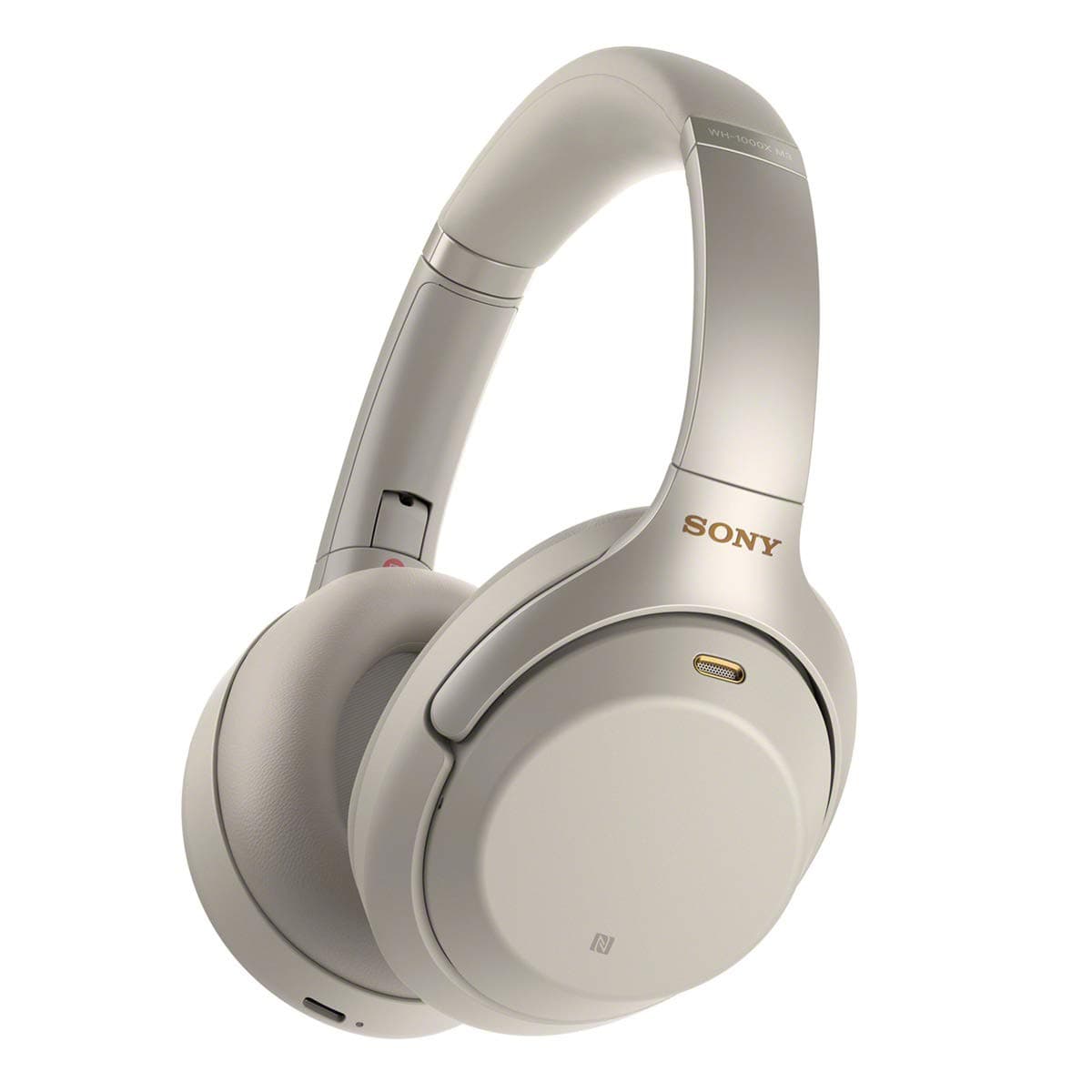 Sony WH1000XM3 Noise Cancelling Headphones : Wireless Bluetooth Over the Ear Headset – Silver (2018 Version)