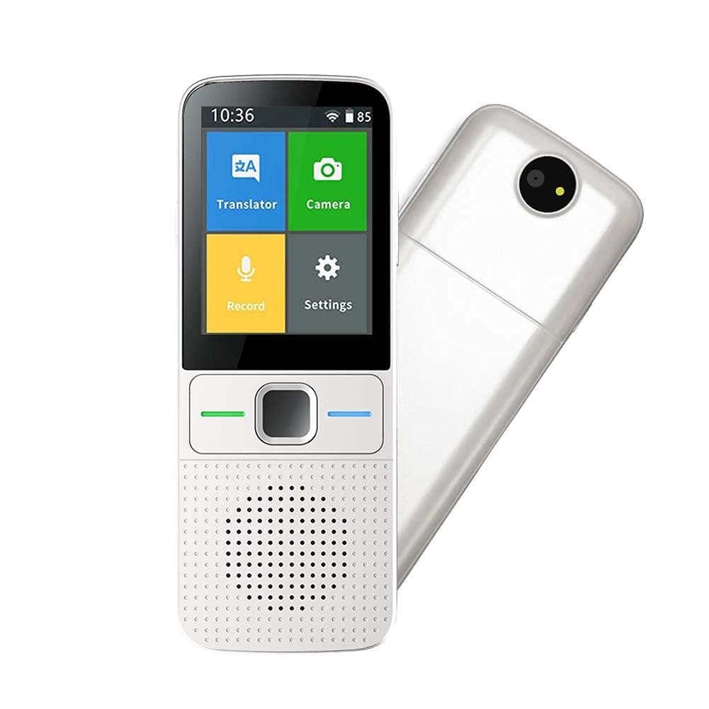 Language Translator Device Voice/Photo/Recording Translation Touch Screen Online&Offline Translator Support 137 Languages White