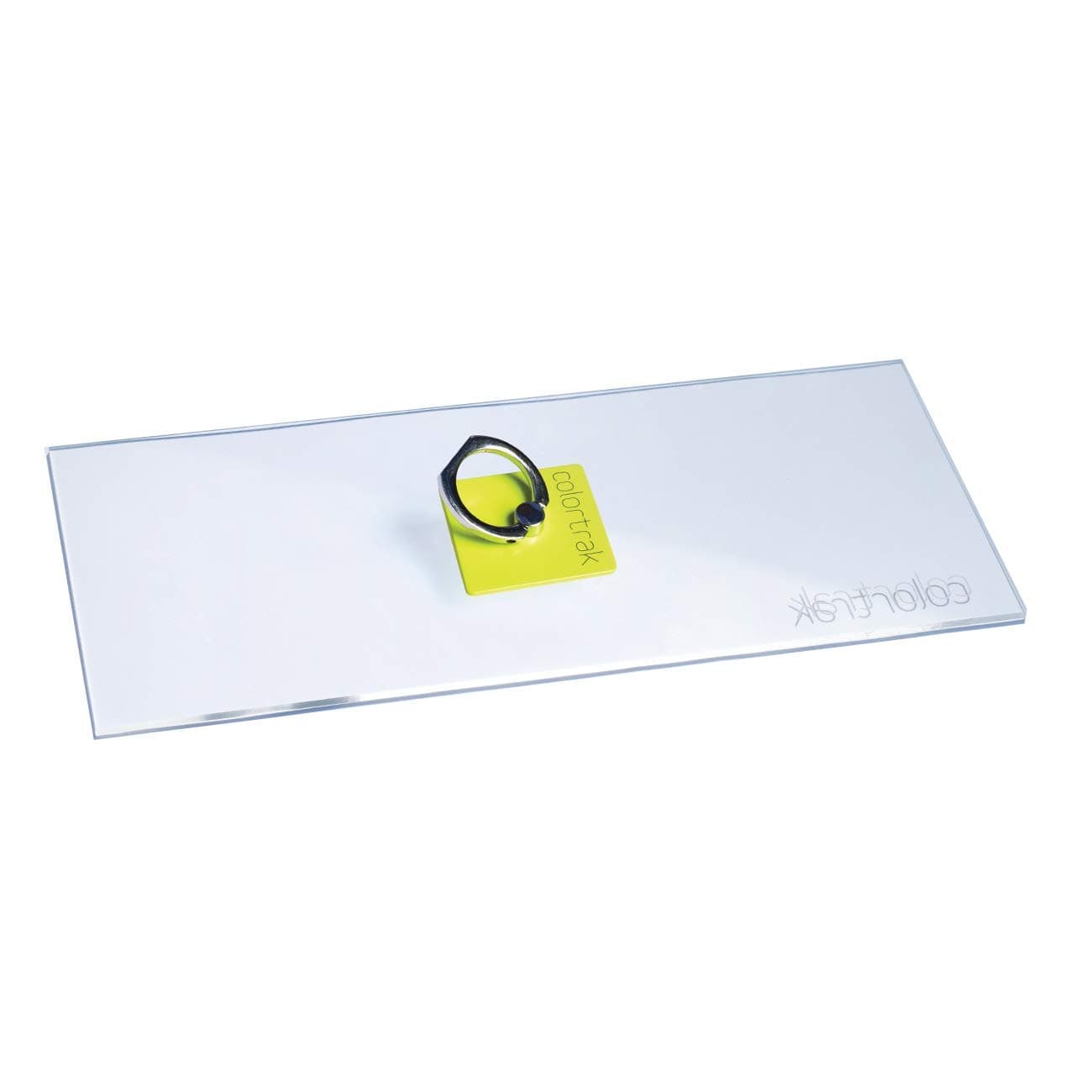 Colortrak Ambassador Collection Board With Ring, Clear Acrylic Palette Board, Swivel Grip-ring For Board Customization, Great for Balayage and Other Coloring Processes, Handle Free