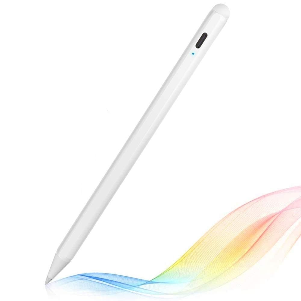 Stylus Pen for iPad Touch Screens, Digital Pencil Capacitive Pen 1.0mm Nib Active Stylus Pen with Palm Rejection for 2018-2020 Apple iPad Pro/Pro 3/6th/7th/Mini/Air Gen Precise Writing/Drawing