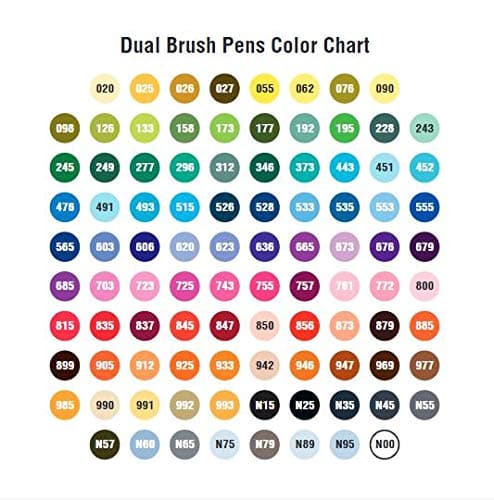 Tombow Dual Brush Pen Art Markers,96 Color Set with Desk Stand