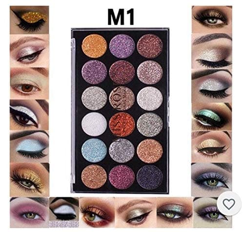 abhinandan Miss Rose Professional 18-Color Glitter Make Up 7001-083M01 (32 g)