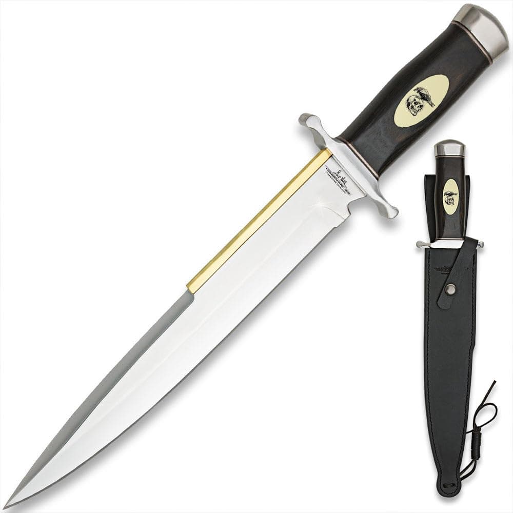 - Expendables II Toothpick with Sheath | 3Cr13 Stainless Steel Blade | Classic Hardwood Handle | Inlaid Synthetic Ivory Accent | Great Knife for Collectors | 17 1/2" Overall Length