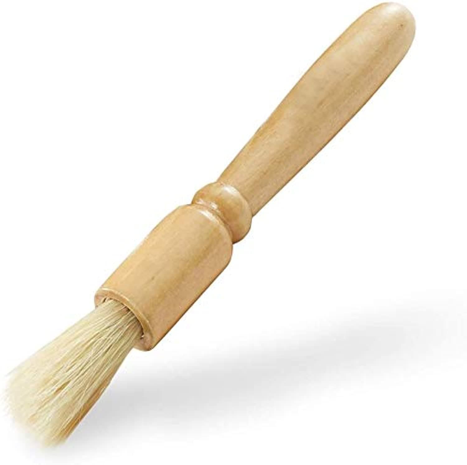 Santo Coffee Grinder Cleaning Brush, Espresso Maker/Machine Cleaner Tool, Wood Handle & Natural Bristles Wood Dusting Espresso Brush Accessories