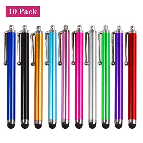 Stylus Pen 10 Pack Stylus for ipad Samsung Touch Screens Capacitive Stylus for Kindle Touch iphonex 7/7s Plus Android Phone (10 Color)