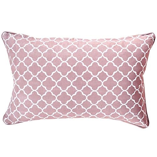 Elce Living Palm Springs Cushion Cover, 60 cm x 40 cm, Cotton, Dusty Pink