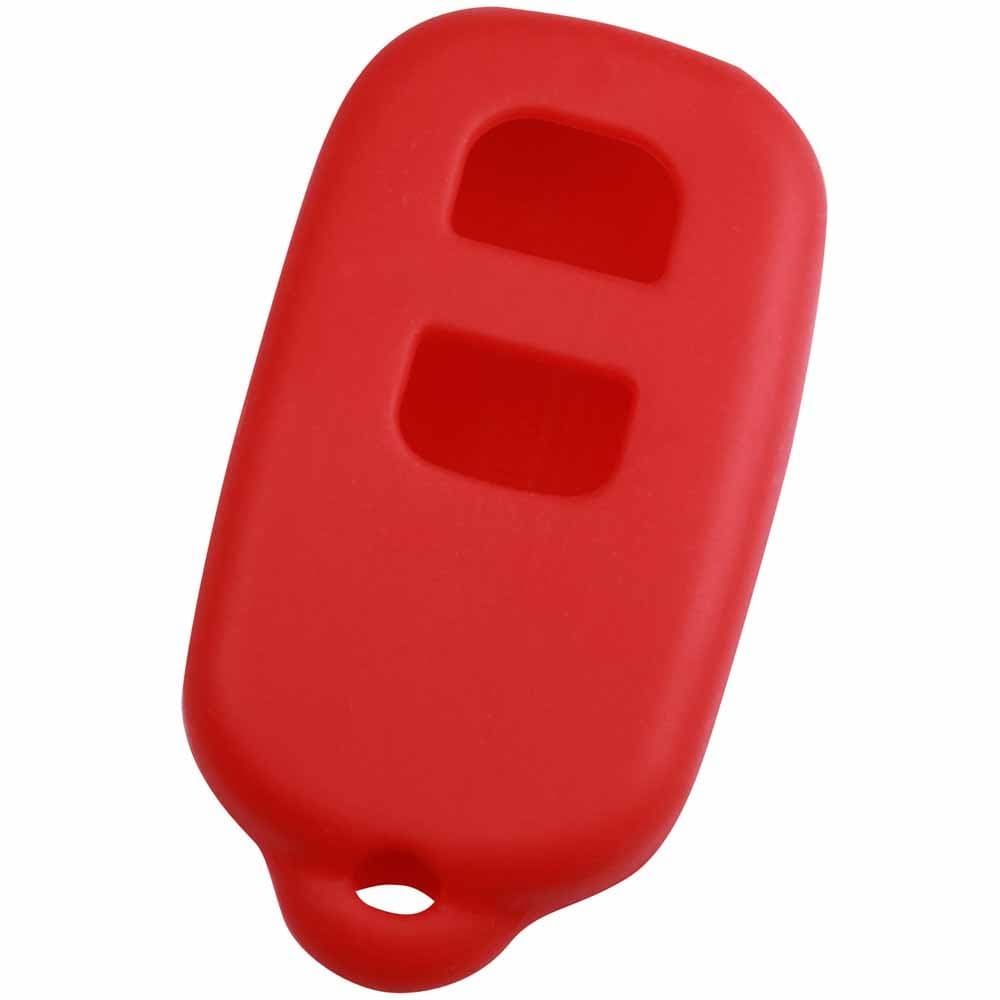 KeyGuardz Red Rubber Keyless Entry Remote Key Fob Skin Cover Protector