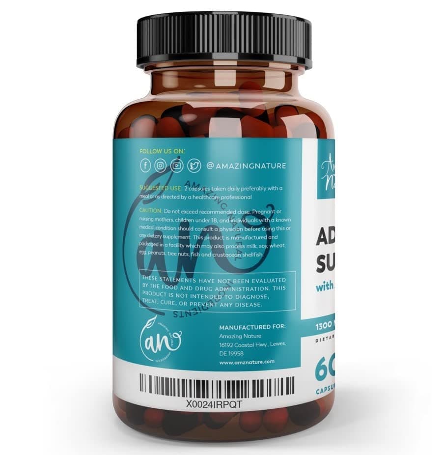 Adrenal Support & Cortisol Manager – Best Supplements for Adrenal Fatigue, Improved Mood & Focus & Energy Pills with Adaptogenic Herbs - Ashwaganda, Rhodiola Rosea, Ginseng, Licorice
