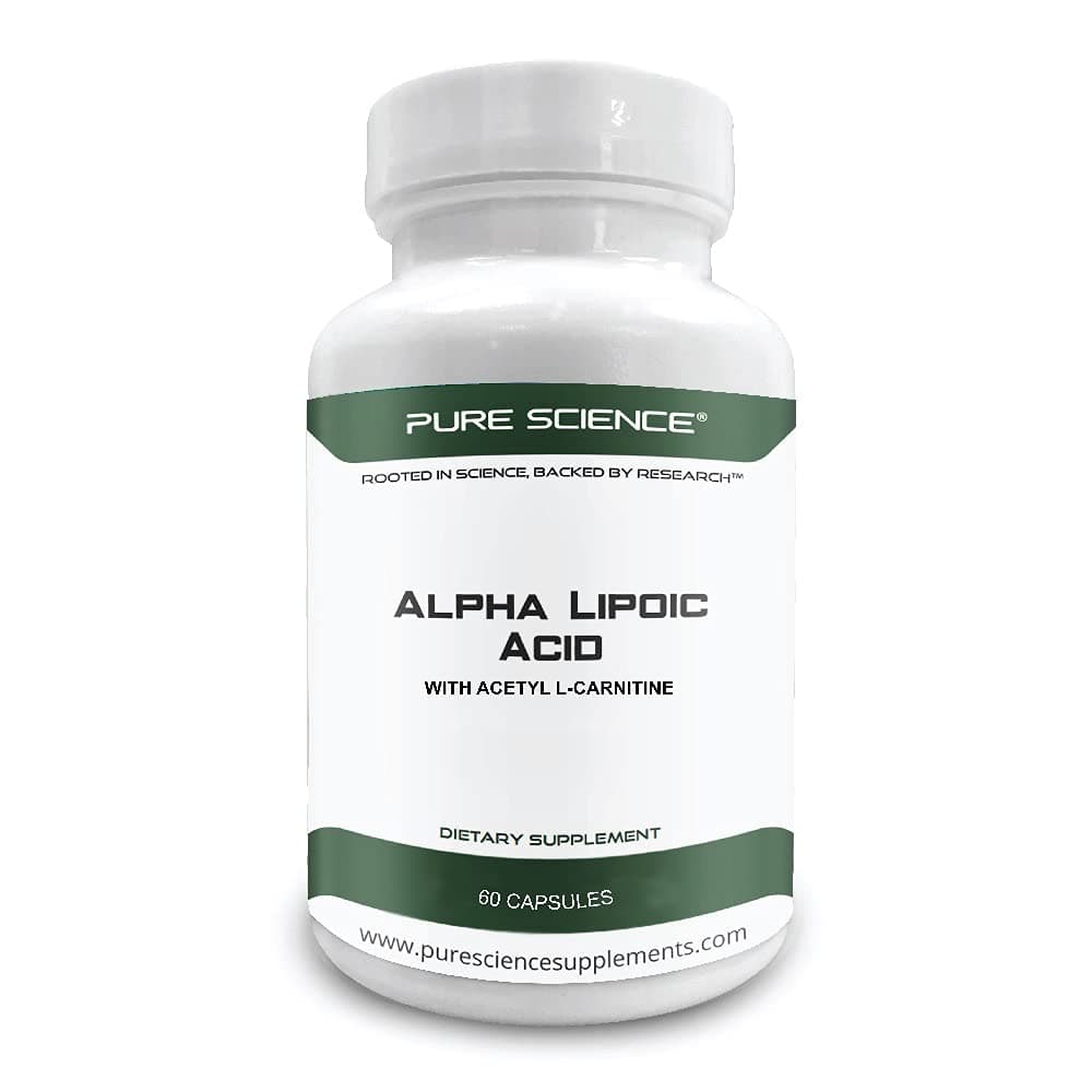 Pure Science Alpha Lipoic Acid with Acetyl L-Carnitine - 60 Vegetarian Capsules