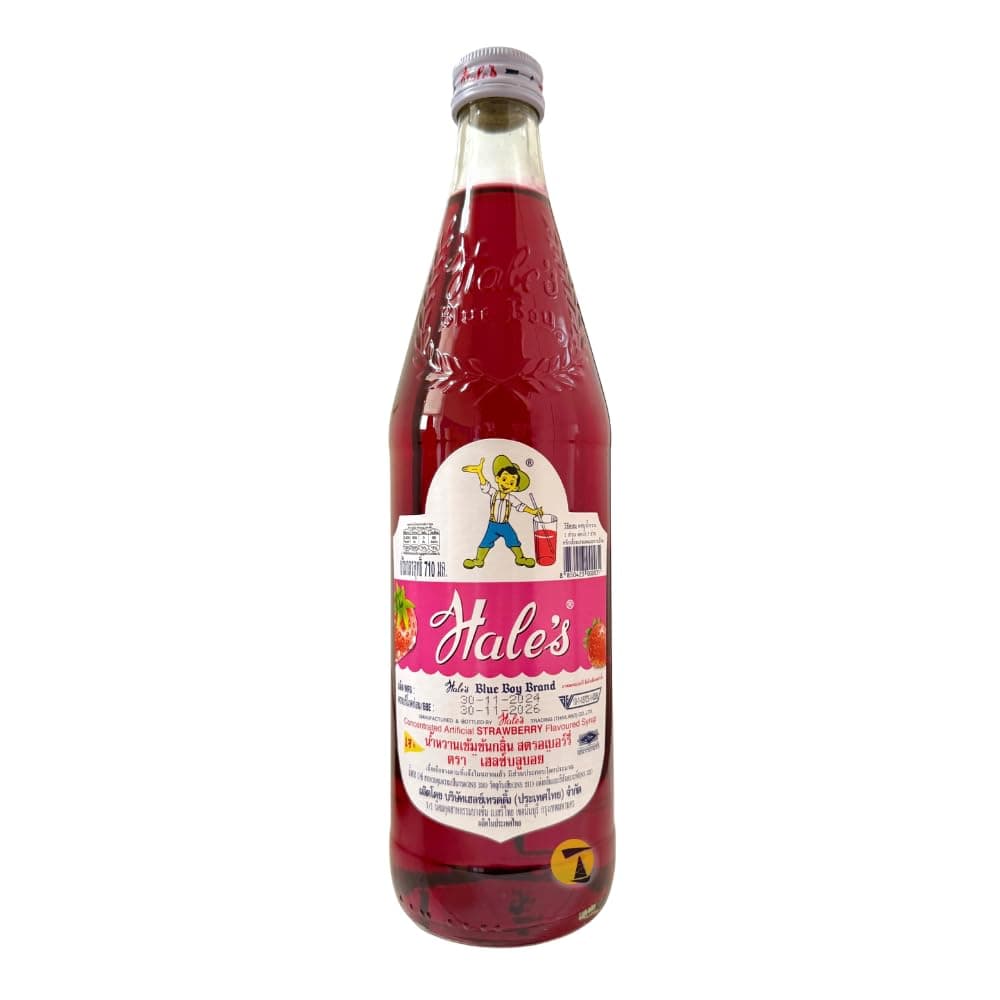 Strawberry Syrup (710ml) by Hales Blue Boy
