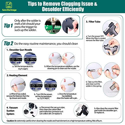 YIHUA 948-II 4 in 1 Hot Air Rework Soldering Iron and Desoldering Suction Tin Gun Station with Suction Pick Up Pen °F /°C