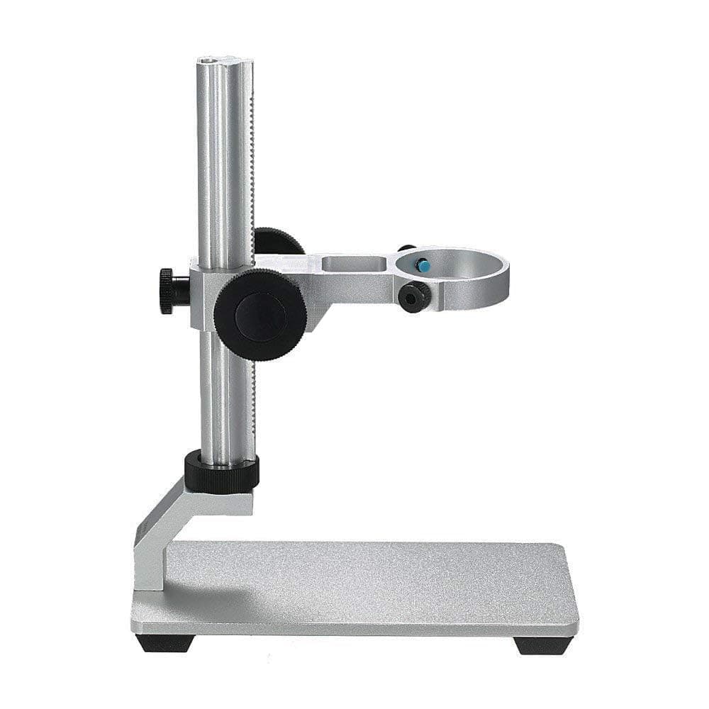 Jiusion Aluminum Alloy Universal Adjustable Professional Base Stand Holder Desktop Support Bracket for Max 1.4" in Diameter USB Digital Microscope Endoscope Magnifier