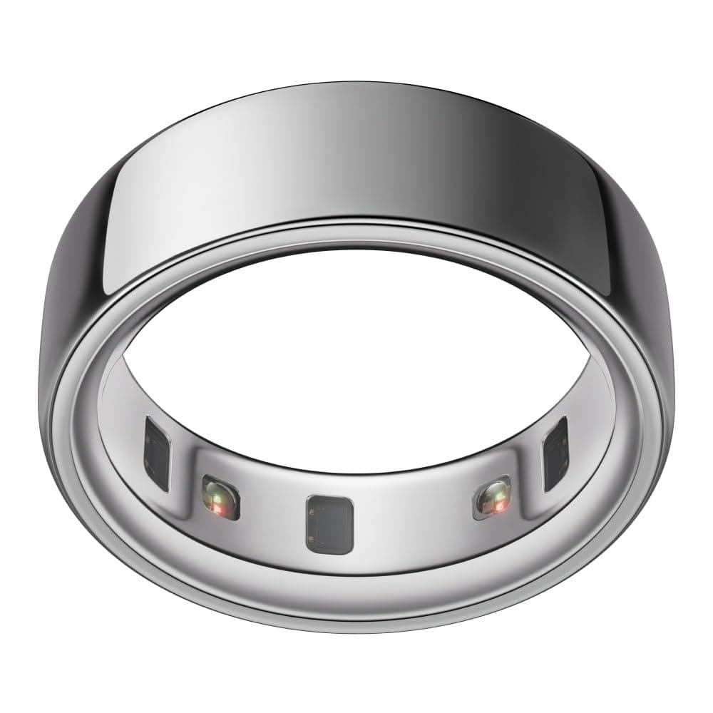 Ring 4 - Silver - Size 8 - Smart Ring | Sleep Tracking Wearable - Heart Rate - Fitness Tracker - Up to 8 Days Battery Life