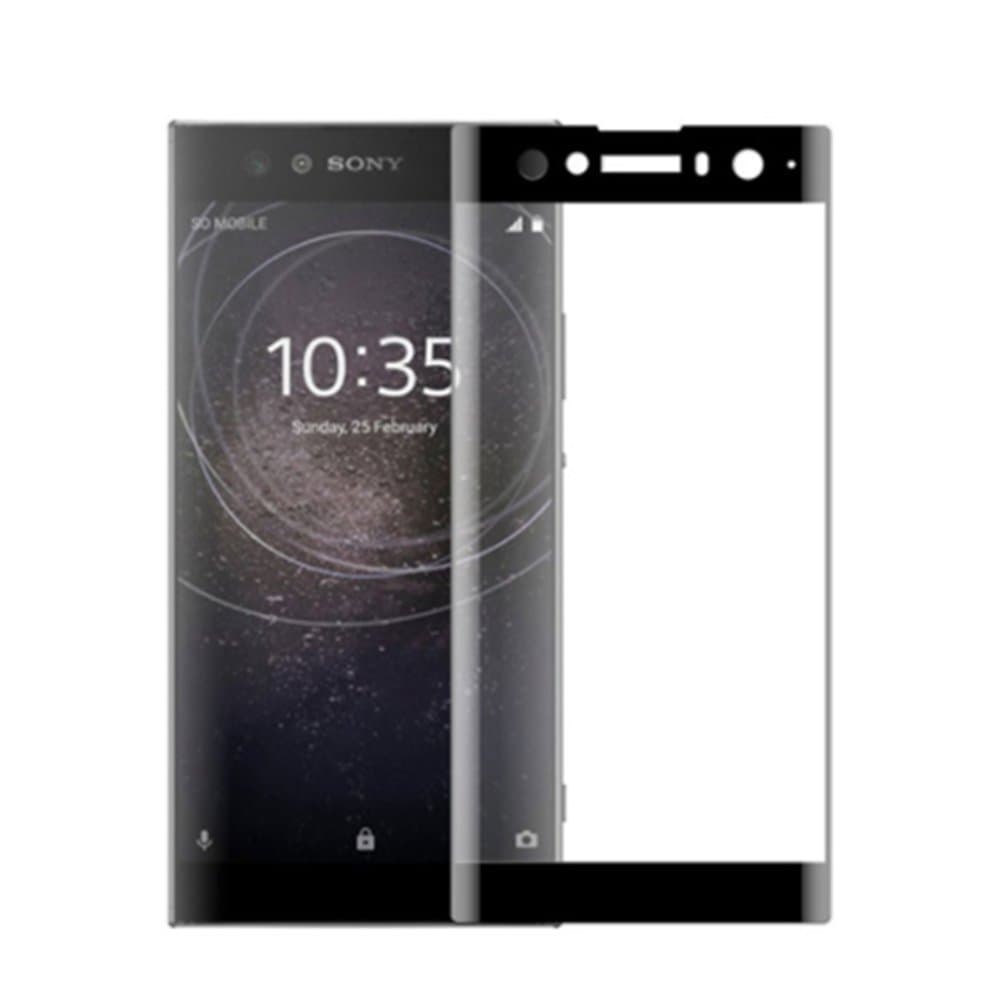 XMTN Sony Xperia XA2 Ultra 6.0" Tempered Glass Screen Protector,3D Curved Edge Full Coverage 0.3mm Thickness 9H Hardness Tempered Glass Screen Protector for Sony Xperia XA2 Ultra Smartphone (Black)