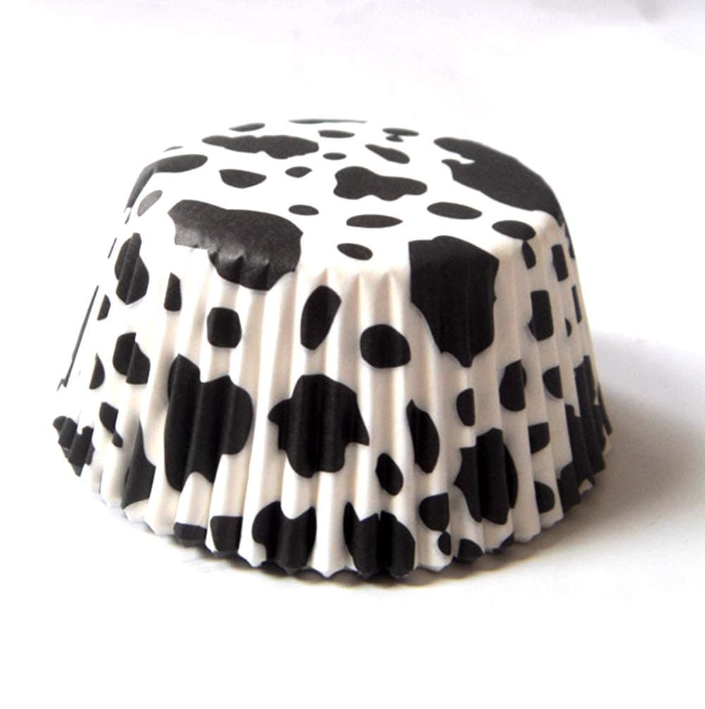Cow Animal Paper Muffin Cupcake Liners case Birthday Baking Cups Holders 100 pcs,Standard Size 2x1.25inchCompact by Design (Amazon-developed Certification)