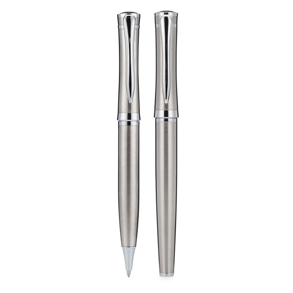 Luxury Metal Pen Set | Smooth & Elegant Executive Ballpoint Rollerball Writing Pens & Refills | Signature Weight & Balance | Best Fancy Gift for Professional Writers, Men Women