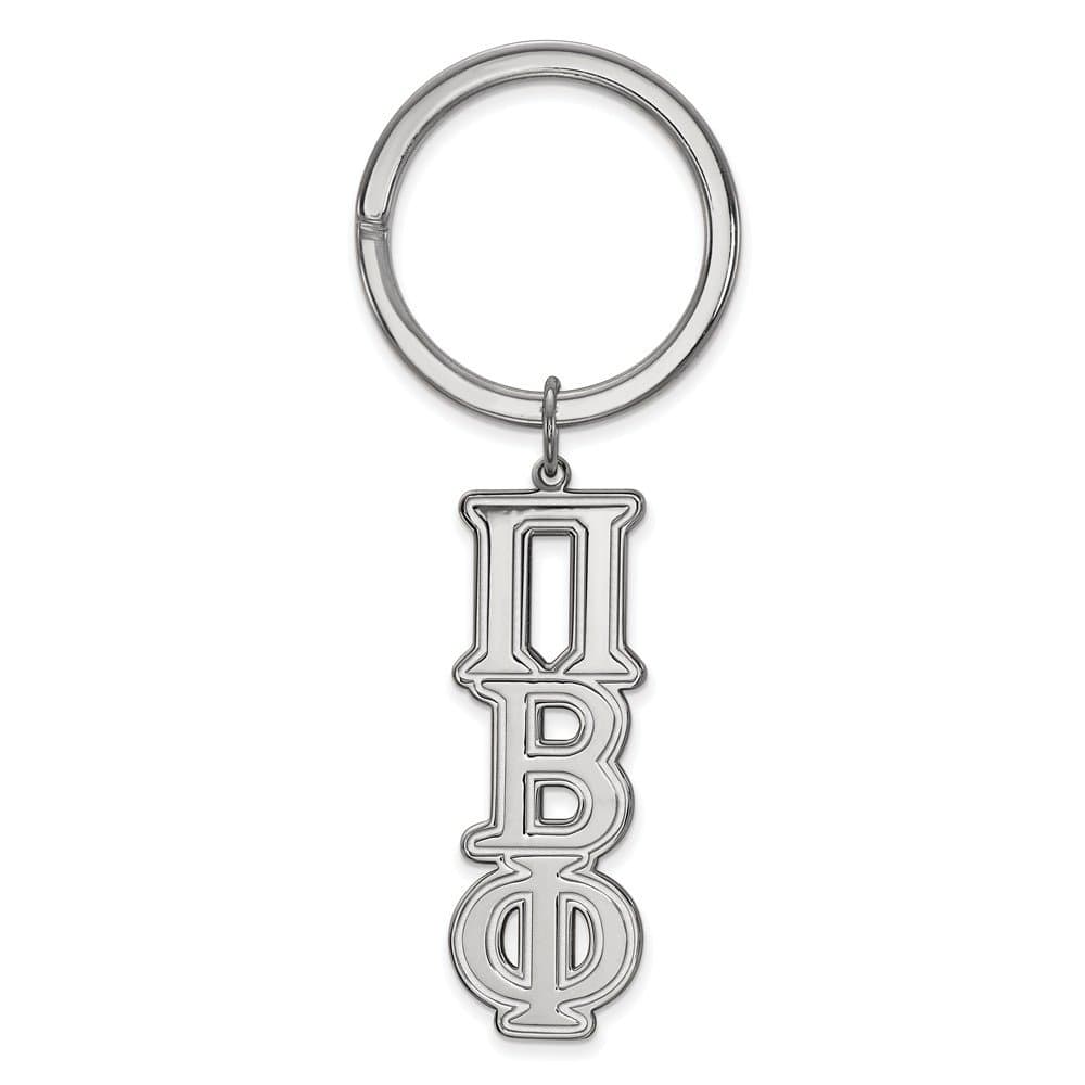 LogoArt Sterling Silver Pi Beta Phi Key Chain