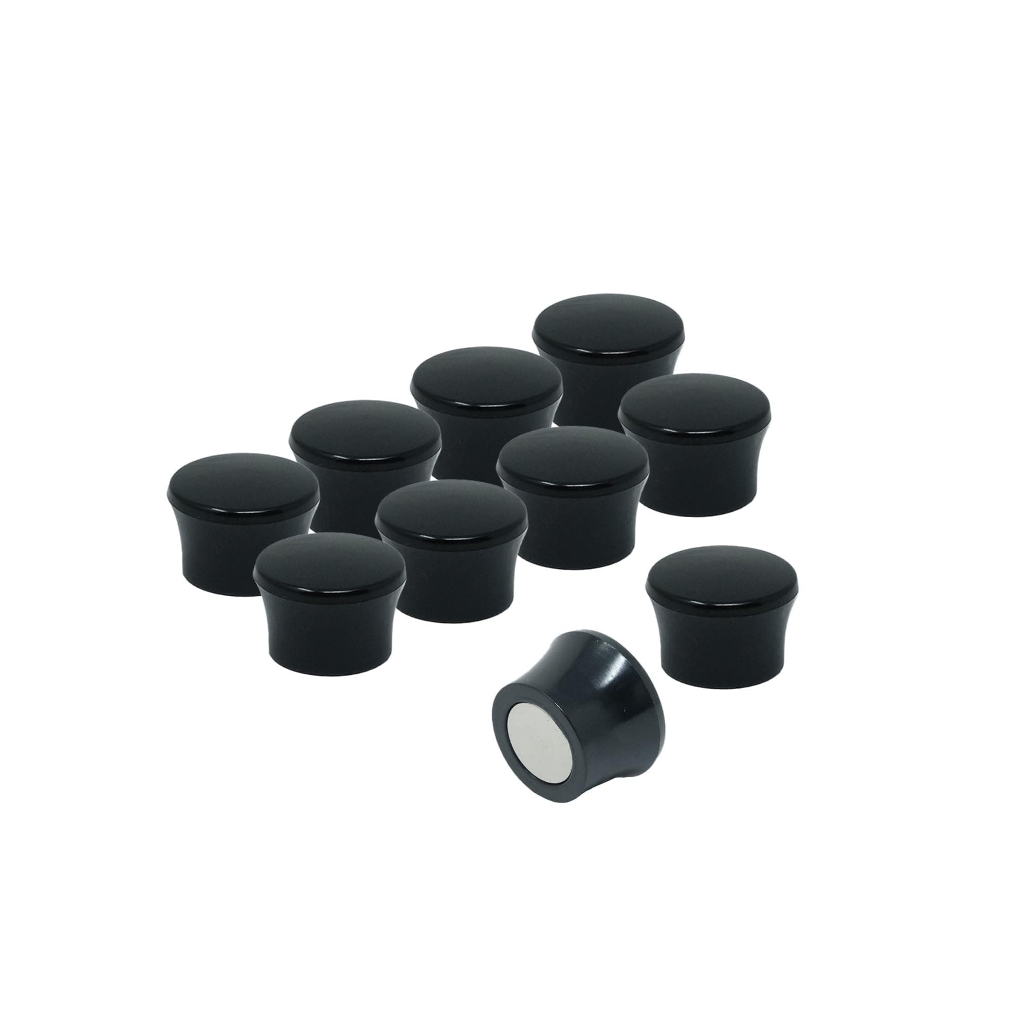 Magnet Expert Small High Power 'Memo' Board Magnets - Black (10 Packs of 10)