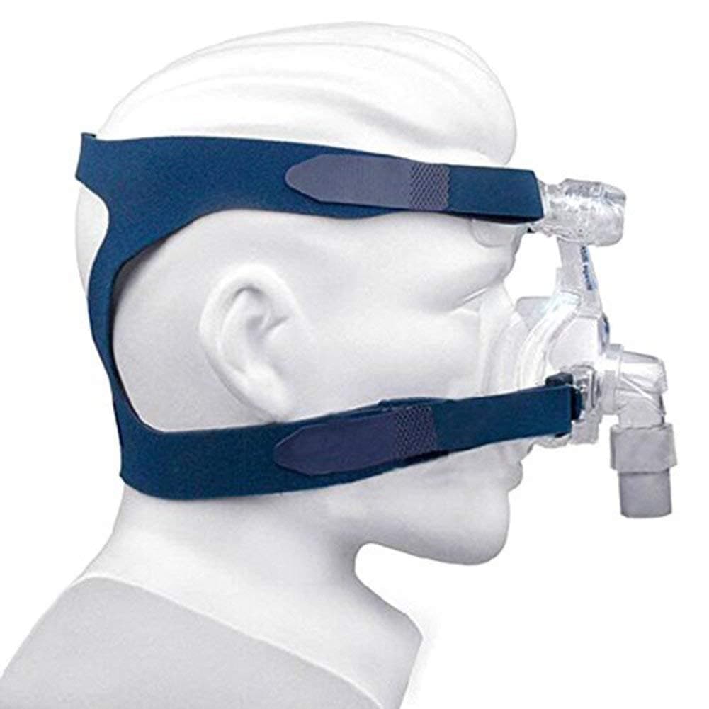 CPAP Headgear Replaces Universal Ultralight Comfort Gel Full Mask Replacement Part Breath Machine Head Band Fit for Respironics Resmed Resmart Without Clips, Blue