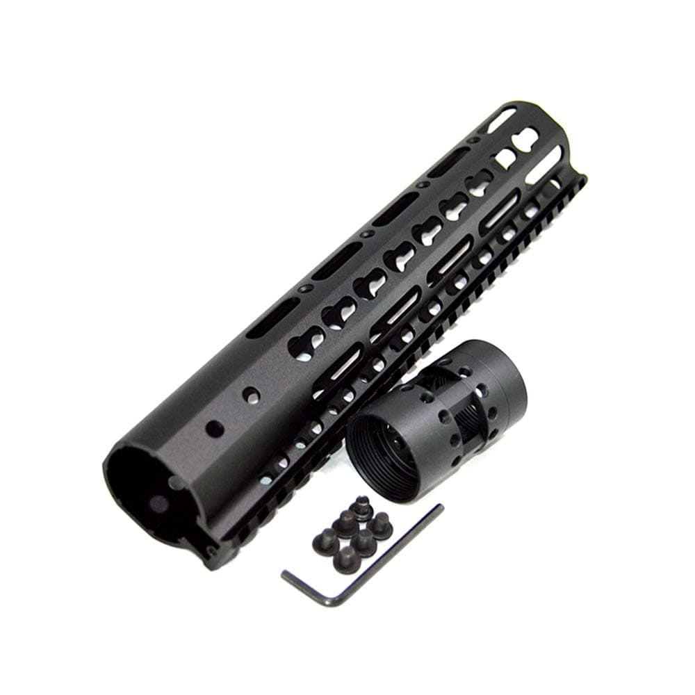 FIRECLUB 7" 9" 10" 12" 13.5" 15" AR15 Free Float Keymod Handguard Picatinny Rail with Barrel Nut for Hunting Tactical