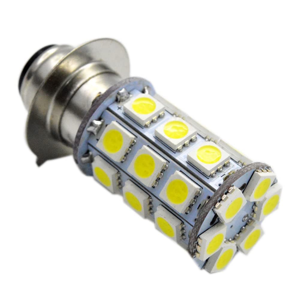 Ruiandsion H6M P15D Fog Light Bulb DC 6-30V 5050 27SMD 600lm Replacement Bulb for Motorcycle Light Fog Light DRL Daytime Driving Lamp,6000K White (Pack of 1)